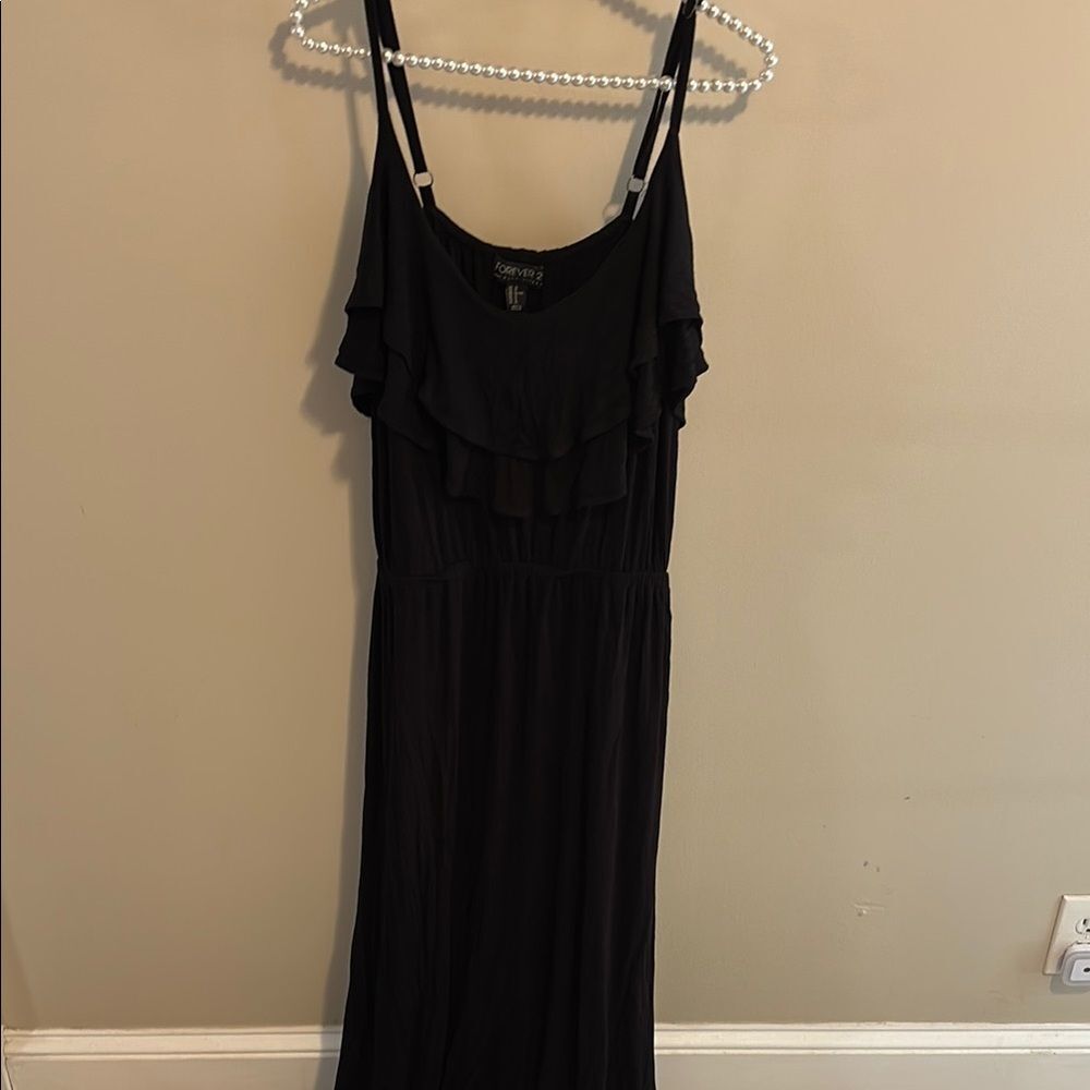 Forever 21 Black Sleeveless Maxi Dress size 1x
